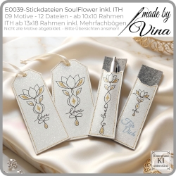 E0039 –Stickdateien SoulFlower inkl. ITH – ab 10x10 cm 