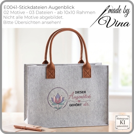 E0041 –Stickdateien Augenblicke 
