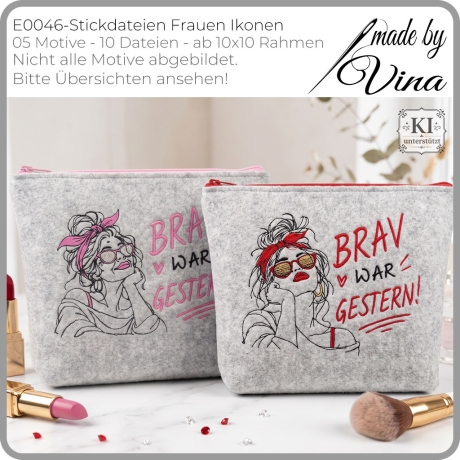 E0046 Stickdateien Frauen Ikonen 1