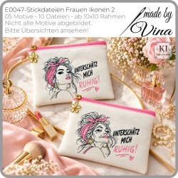 E0047 Stickdateien Frauen Ikonen 2