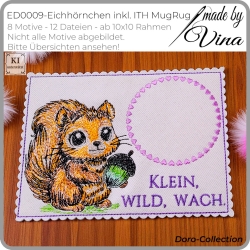 ED0009 –Eichhörnchen im Scribble Stil – ab 10x10 cm 