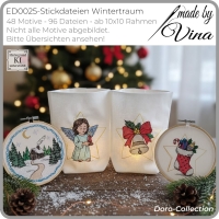 ED0025 – Stickdateien Wintertraum - ab 10x10 Rahmen