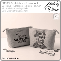 ED0037– Stickdateien Steampunk - ab 10x10 Rahmen