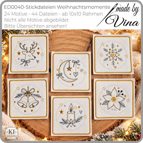 ED0040 – Stickdateien Weihnachtsmomente
