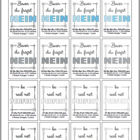 0018 – Statements Set 01 – ab 10x10 cm - frech & humorvoll
