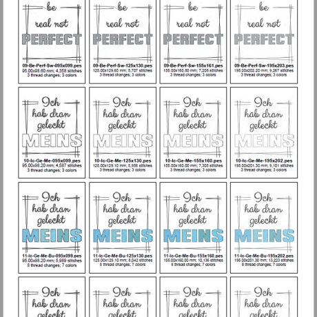 0018 – Statements Set 01 – ab 10x10 cm - frech & humorvoll