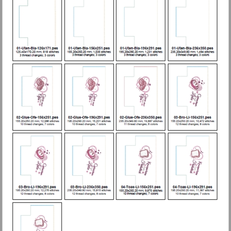 0039 – Blanko Utensilo und Frühstücks Utensilo (teilweise ITH)