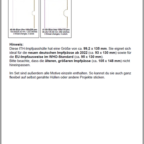 0043 – Stickdateien Babyset inkl. ITH Hüllen 