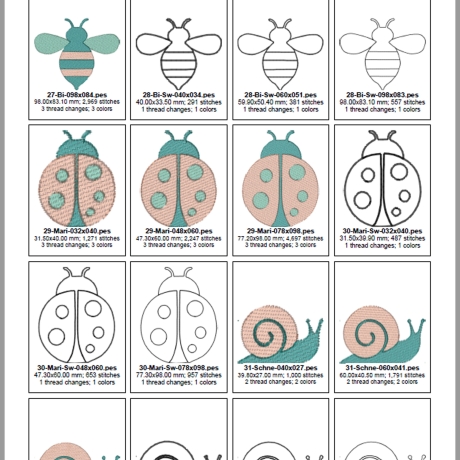 0050 – Stickdateien Lebensfreude – ab 10x10 cm 