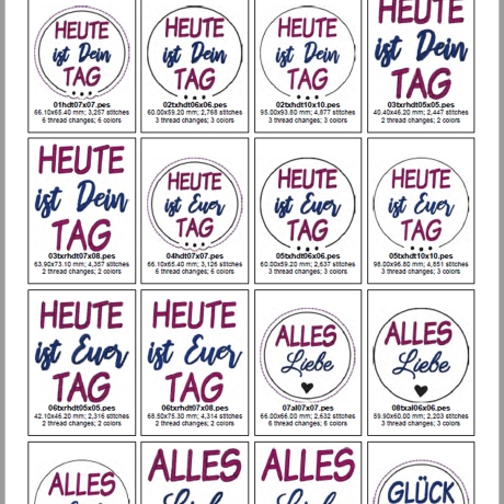 0057- ITH Blumenstecker und Texte für jeden Anlass