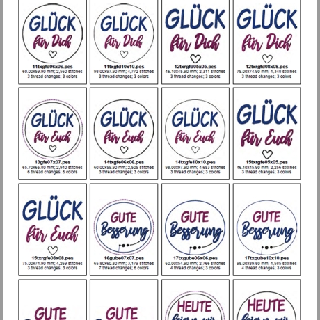 0057- ITH Blumenstecker und Texte für jeden Anlass