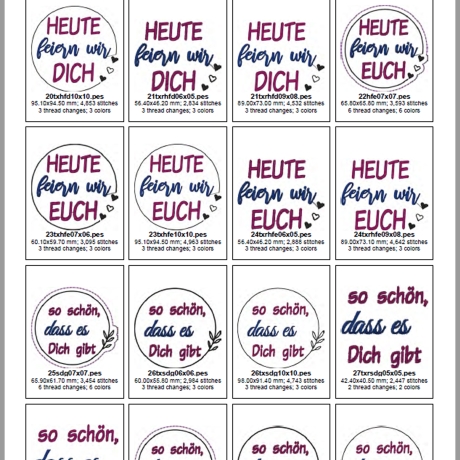 0057- ITH Blumenstecker und Texte für jeden Anlass