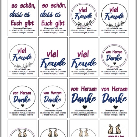 0057- ITH Blumenstecker und Texte für jeden Anlass