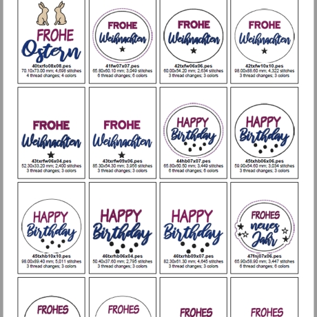 0057- ITH Blumenstecker und Texte für jeden Anlass