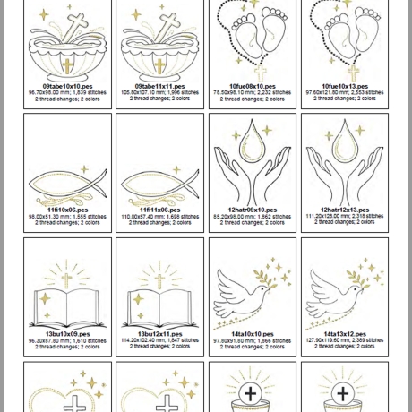 0058 – Stickdateien Christliches– ab 10x10 cm 