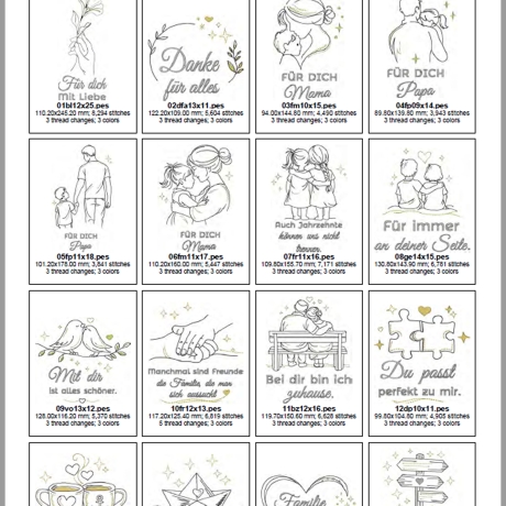 0063 - Stickdateien Menschen im Herz