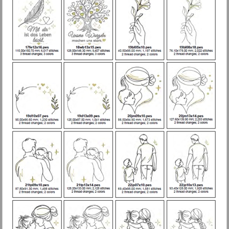 0063 - Stickdateien Menschen im Herz