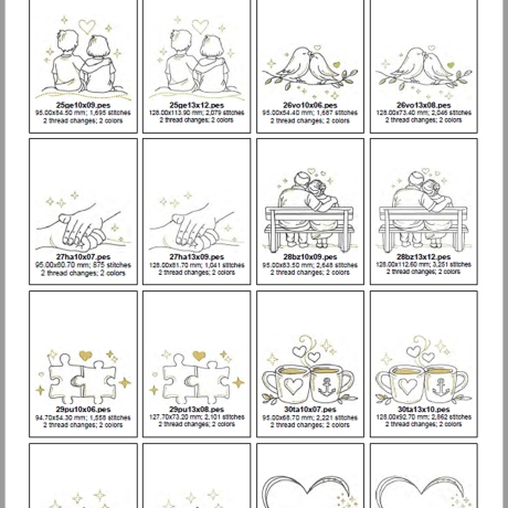 0063 - Stickdateien Menschen im Herz