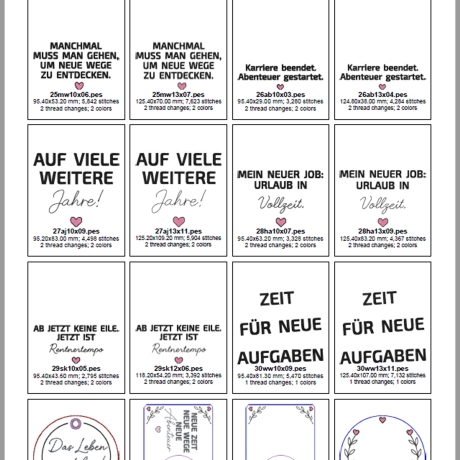 0069 – Stickdateien goldene Zeiten – ab 10x10 cm 
