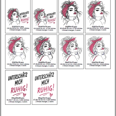E0047 Stickdateien Frauen Ikonen 2