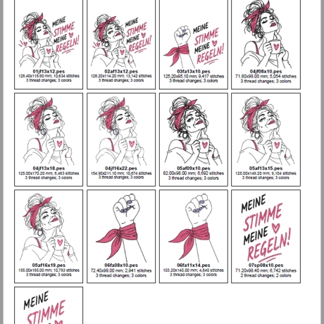 E0048 Stickdateien Frauen Ikonen 3