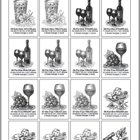ED0018 – Stickdateien Weinliebe (Doro-Collection)