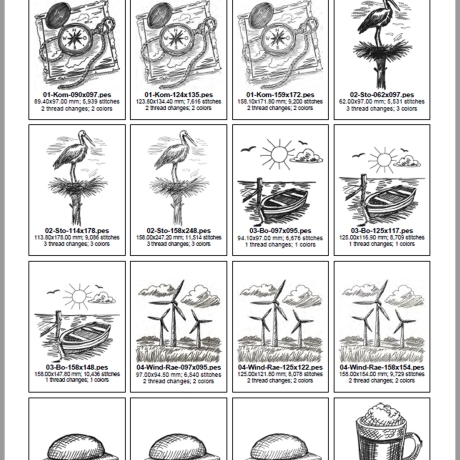 ED0020 – Stickdateien Küstenliebe (Doro-Collection)