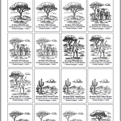 ED0022 – Stickdateien Steppenliebe (Doro-Collection)