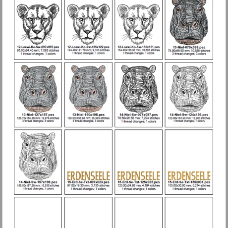 ED0022 – Stickdateien Steppenliebe (Doro-Collection)