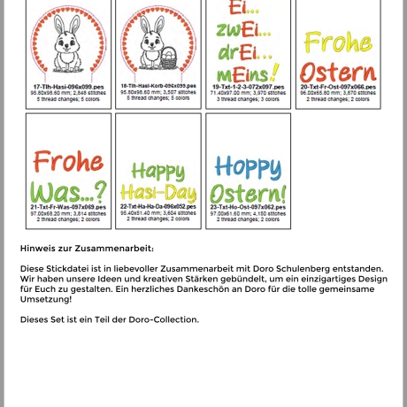 ED0029 - Stickdateien HasisDay– ab 10x10 Rahmen 
