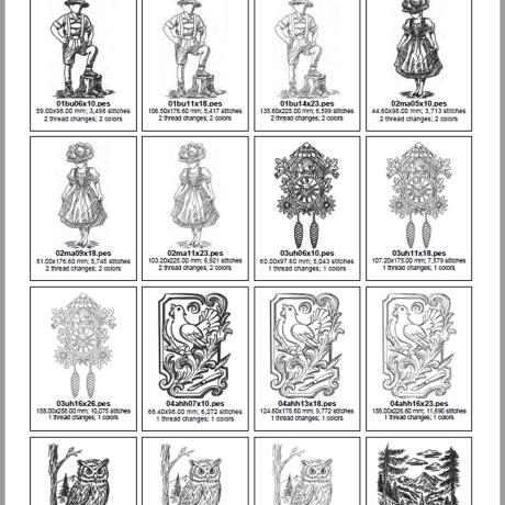 ED0032– Stickdateien Schwarzwald (Doro-Collection)