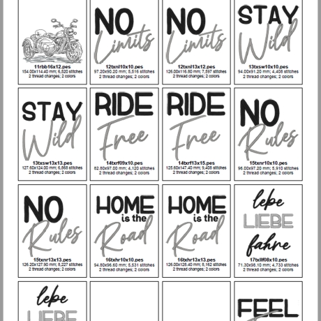 ED0035 - Stickdateien FeelFree (Doro-Collection)