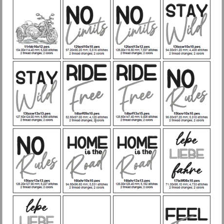 ED0035 - Stickdateien FeelFree (Doro-Collection)