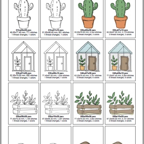 ED0038 – Stickdateien Gartenliebe (Doro-Collection)