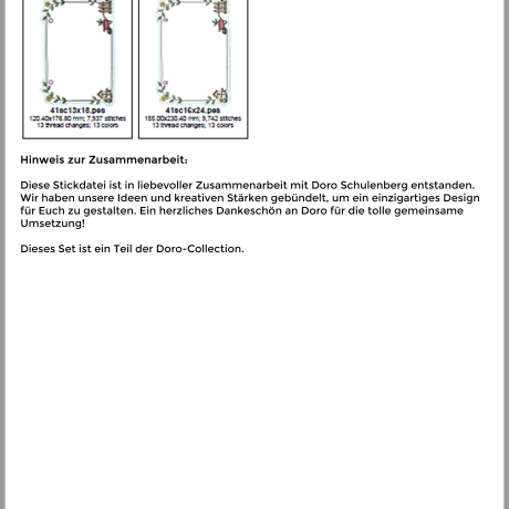 ED0038 – Stickdateien Gartenliebe (Doro-Collection)