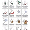0042 –  Stickdateien Adventskalenderzahlen mit und ohne ITH