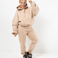 Oversized Jogginganzug / Jogger Beige | Einheitsgröße (M - 4XL)