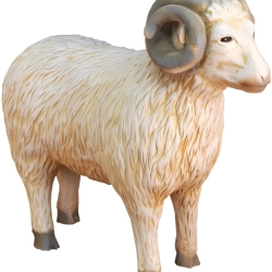 Figur eines Widders. 73 cm.