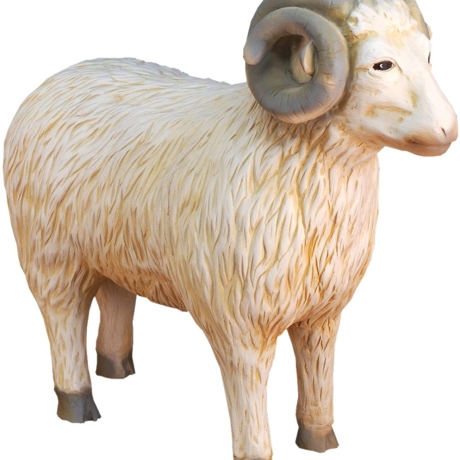 Figur eines Widders. 73 cm.