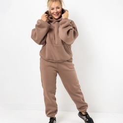 Oversized Jogginganzug / Jogger Braun | Einheitsgröße (M - 4XL)