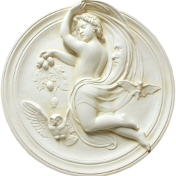 Schöne Flachrelief, das die Nacht darstellt. 55 cm.