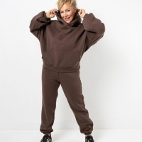 Oversized Jogginganzug / Jogger Braun | Einheitsgröße (M - 4XL)