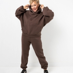 Oversized Jogginganzug / Jogger Braun | Einheitsgröße (M - 4XL)