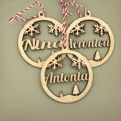 Personalisierte Weihnachtskugeln