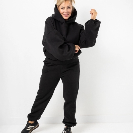 Oversized Jogginganzug / Jogger Schwarz | Einheitsgröße (M - 4XL)