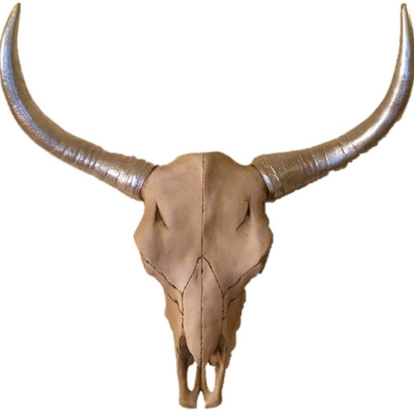 Schöne Wanddekoration - Büffelschädel. 63 cm.