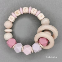 Baby - Greifring, personalisiert mit Namen