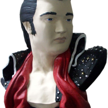 Büste von Elvis. Wunderschöne Dekoration. 48 cm