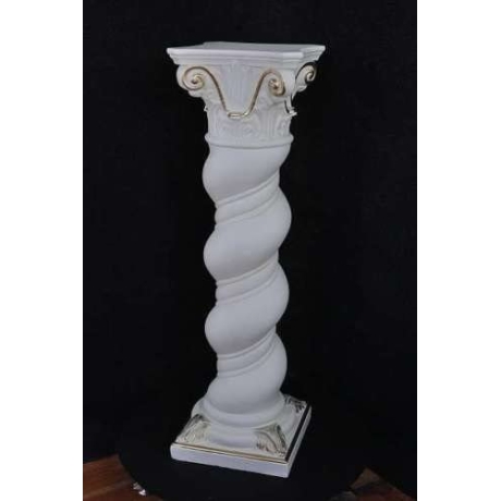 Schöne, hohe, gedrehte griechische Säule. 100 cm.