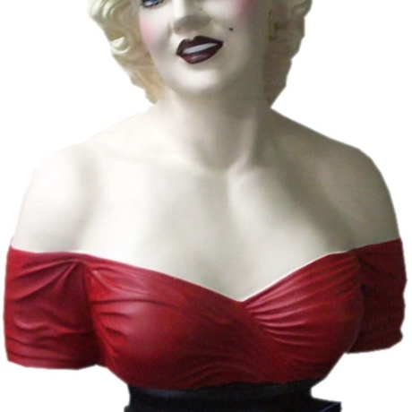 Büste von Marilyn Monroe. Schöne Dekoration. 66 cm.